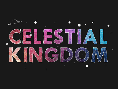 Celestial Kingdom Logo WIP illustrator logo type vector wip