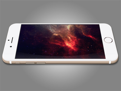 Apple iphone 6 gold titled mockup dribbble