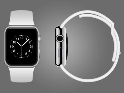 Apple Watch Vector Mockup apple applewatch mockup template vector watch