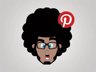 DarkoDesign Pinterest Avatar avatar cartoon character designer illustration illustrator pinterest profile social media vector