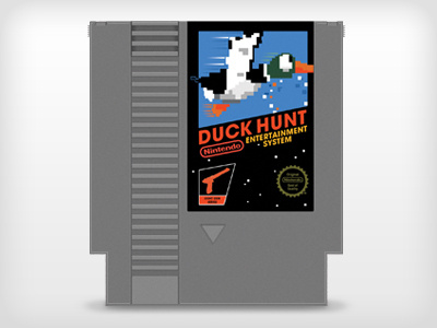 Duck Hunt NES Cartridge cartridge duck hunt game nes