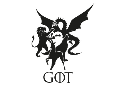 Game of Thrones - Houses game of thrones got silhoutte