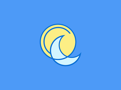 Moon and Sun Rebound icon rebound logo
