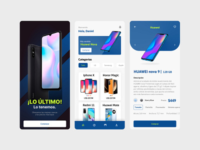 Smartphone store app design