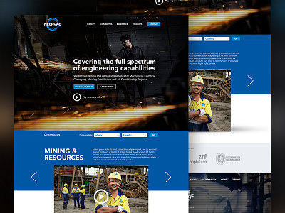 MECHVAC Website Concept design ui ux web website