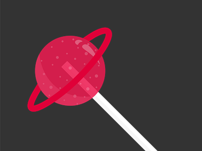 Planet Lollipop art candy color cute design illustration illustrator lollipop planet space sweet vector