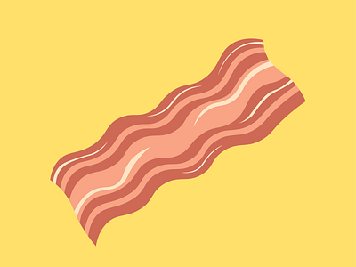 Bacon Vector art bacon breakfast color design eat food illustration illustrator morning vector