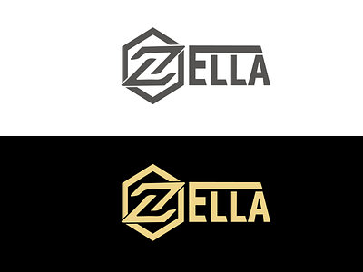 zella2 01 branding combination logo combination mark design illustration illustrator lettermark logo minimal