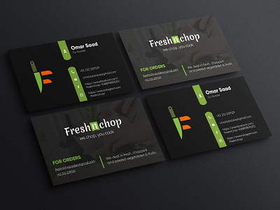 Business Card design for a Pakistani Chopping company