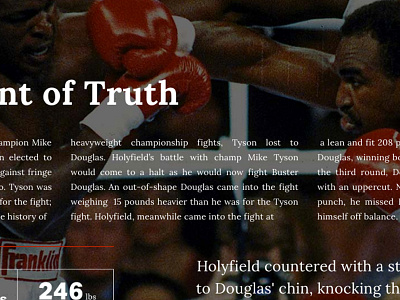 The Moment of Truth boxing editorial evander holyfield graphic design mike tyson photoshop print