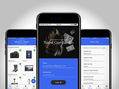 Travel Companion app design freebie mobile sketch travel ui user interface