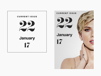 Issue Numbering editorial fashion magazine numbers typography ui user interface web design