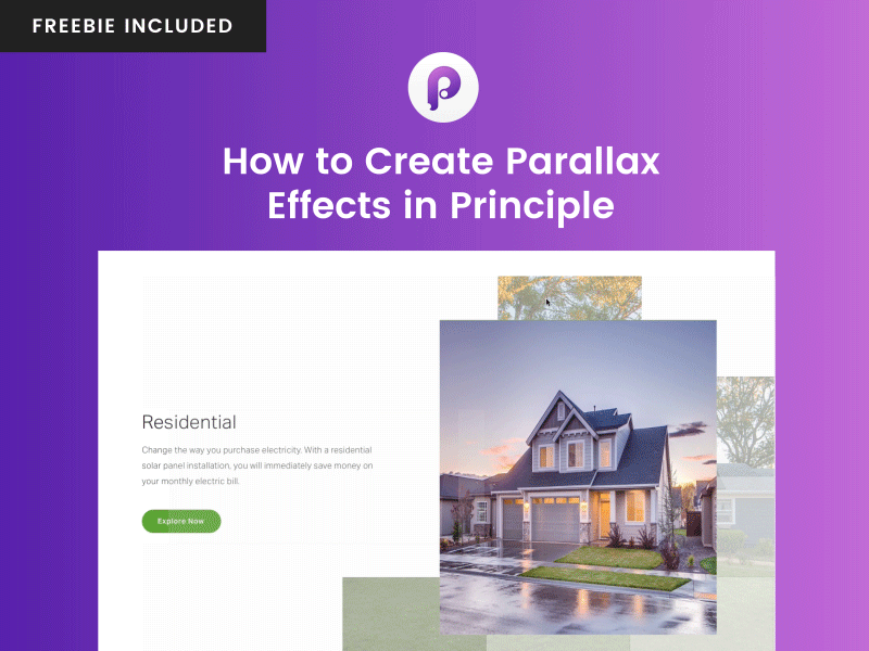 Create Parallax Effects in Principle - Tutorial & Freebie animation freebie parallax photoshop principle user interface