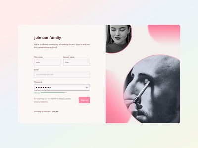 UI challenge - 01: sign up ui ux