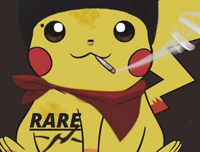 CHECK US OUT ! animation art branding clothing design logo pikachu pokémon weed