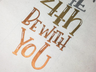 be with you lettering