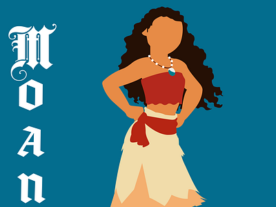 Moana design disney art illustration illustrator typography vector