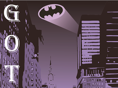 Gotham design illustration illustrator marvel superhero typography vector