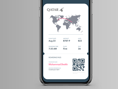 Digital Boarding Pass Concept