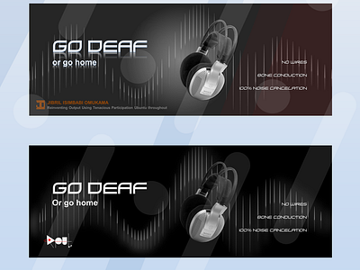 Go Deaf - Web banner ad variations