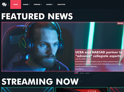 Gamer's Alcove (Teaser) design esport games ui ux webdesign