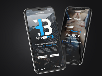 HYPERBiTS branding design minimal ui ux webdesign