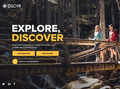 DSCVR by.travellista app branding design discover explore travel travel app ui ux webdesign young