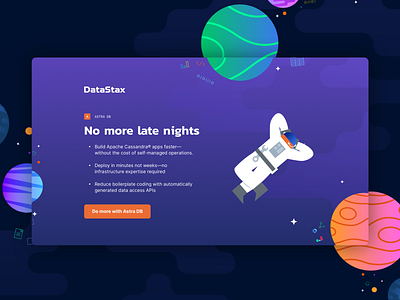 AstraDB Free Trial Page b2b cro database developer landing page saas ui ux web design