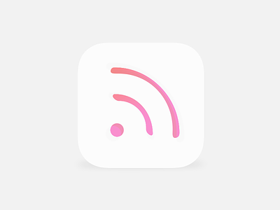 RSS Icon iOS 7 feed flat gorgeous gradient icon ios7 rebound rss