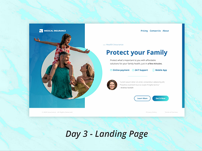 Day 3 - Landing Page adobe dailyui design ui ux