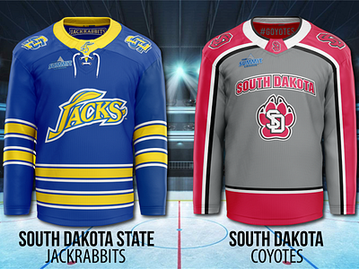 South Dakota State vs. South Dakota hockey coyotes hockey jackrabbitts south dakota south dakota state
