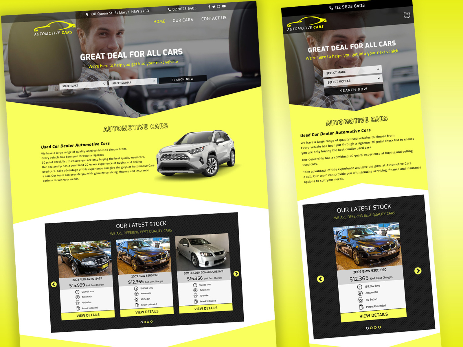 Motor Dealer Design by Thushanth on Dribbble