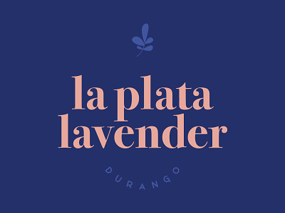 La Plata Lavender Logo, Durango CO colorado durango farm logo floral branding flower logo lavender lavender farm lavender logo minimalist logo pastel stacked lockup