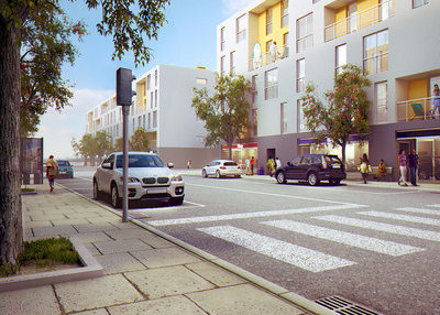 Urban Buildings Visualization 3d architecture buildings visualization design render street urban