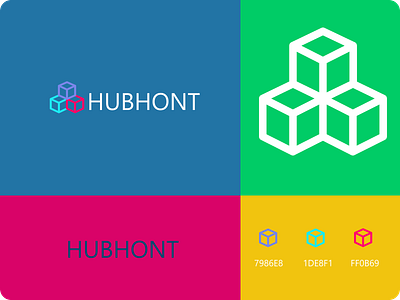 HUBHONT brand branding design entrepreneur logo