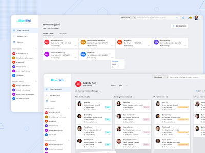 Recruitment Software and Applicant Tracking app clean ui design employee engagement flat hr software human resource minimal recruitment recruitment agency ui uiux web web design