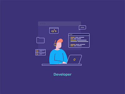 Developer design illustration