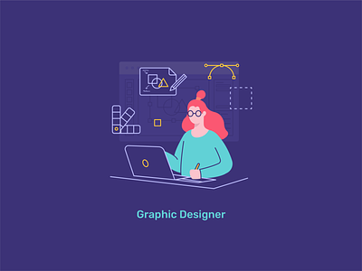 Graphic Designer design graphic designer illustration