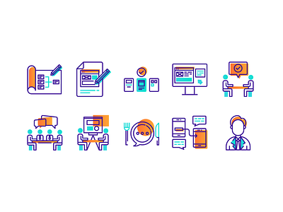 Digital Leadership Bootcamp Icons Set branding design icon illustration logo vector