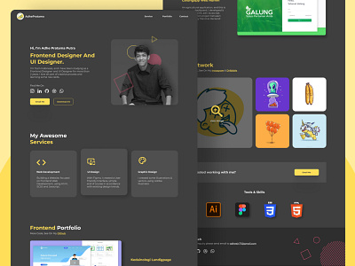 My Personal Website app design flat graphic design icon logo ui ux web website