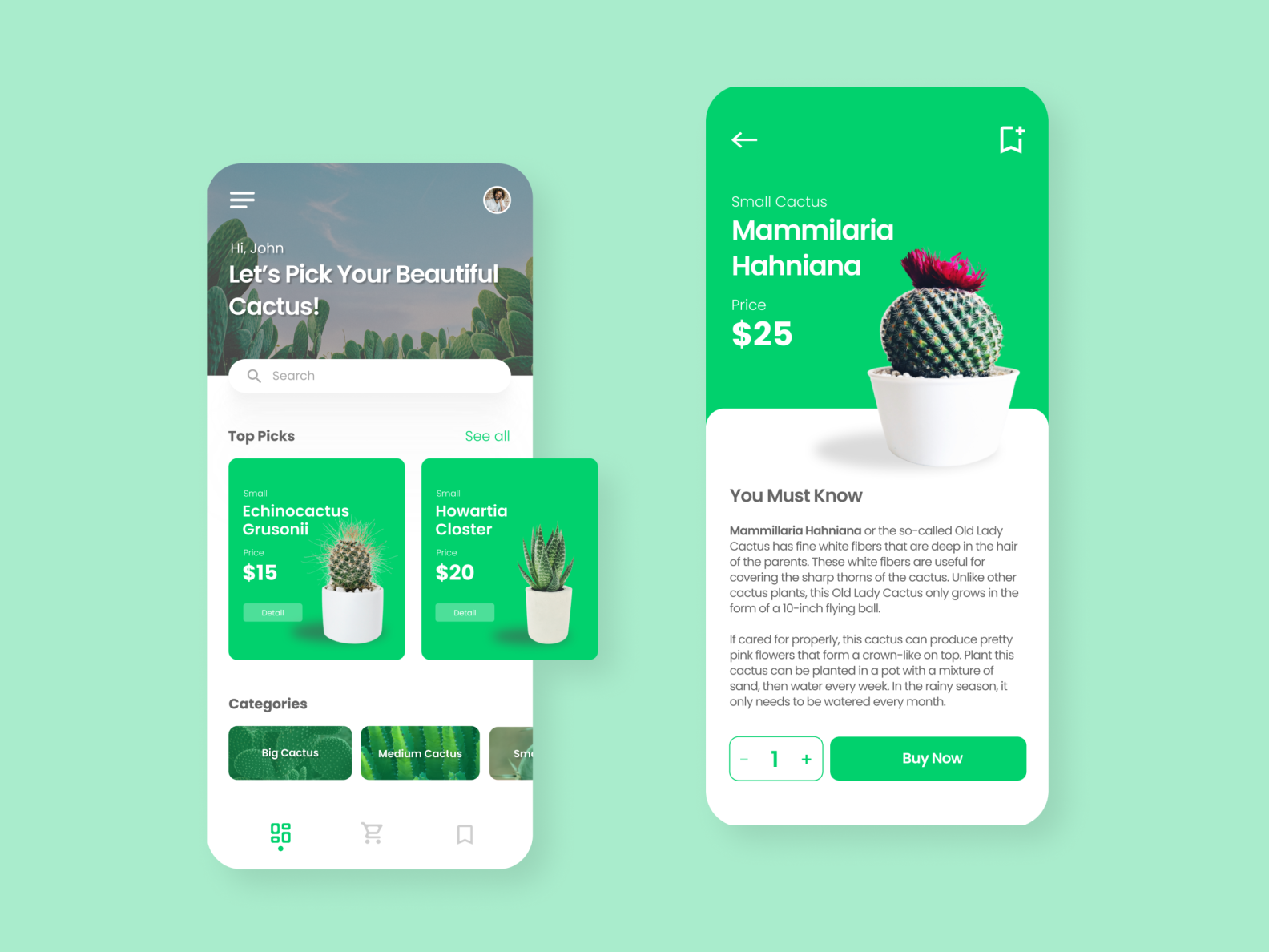 Cactus App Exploration by Adhe Pratama Putra on Dribbble