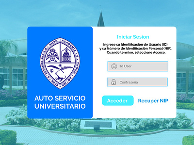 Auto Servicio UASD design ui web website