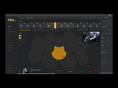 Rockstar Learn Drums Tap Mode By Anand Davaasuren On Dribbble