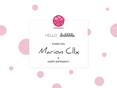 Hello Dribbble