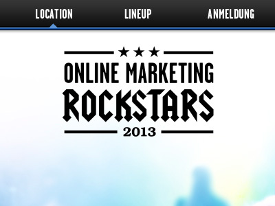 Online Marketing Rockstars 2013 2013 design interface logo marketing online rocktstars