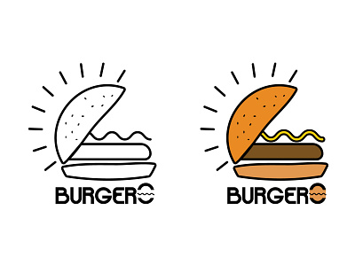 Day 01 burger logo burger burger logo burgers logo logo design logodesign logos logosketch logotype