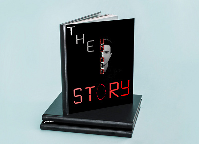 The untold Story book book cover book cover design cover design design minimalist minimalist book cover minimalistic typography