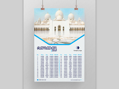 Ramadan Calendar Template 2021 Free Download