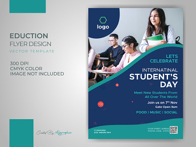 Education Student Day Flyer Template Download abstract