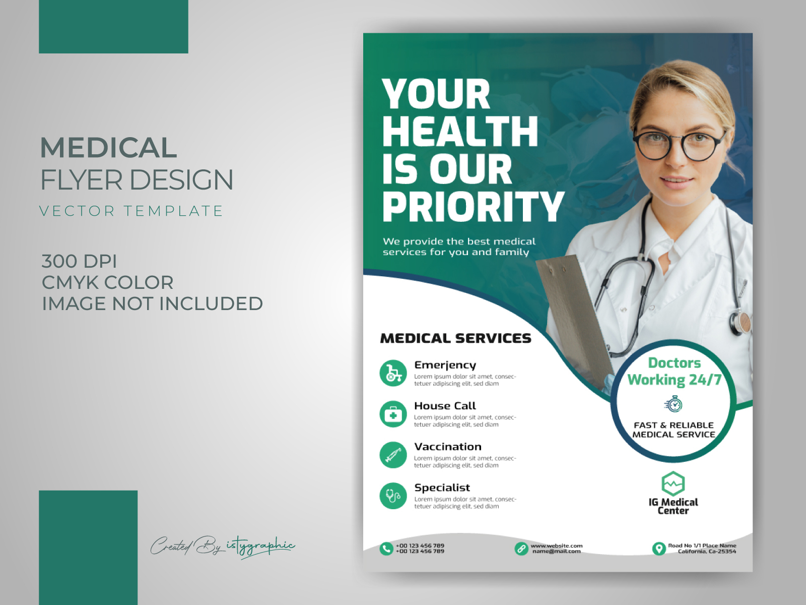 Medical Flyer Template Download by Abdur Rahman Isty on Dribbble